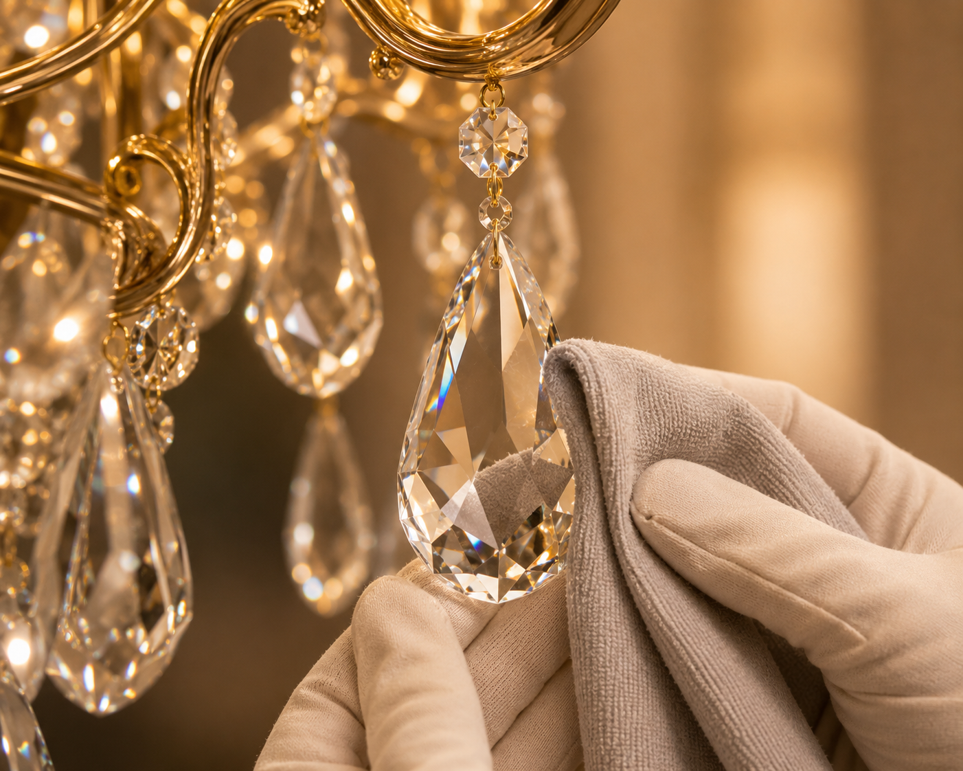 How to Clean a Crystal Chandelier