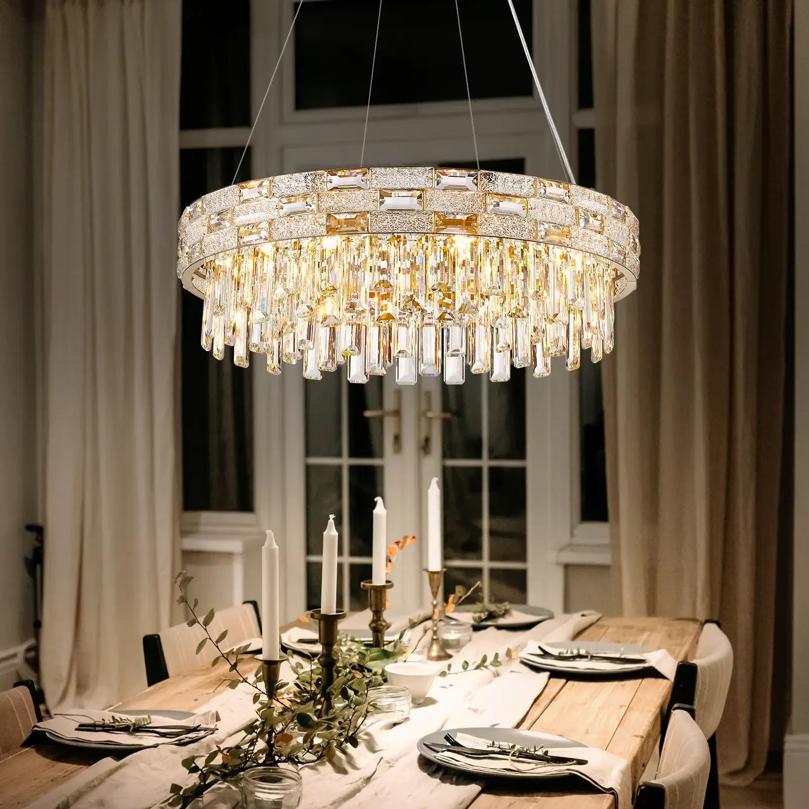 Oval Crystal Chandeliers