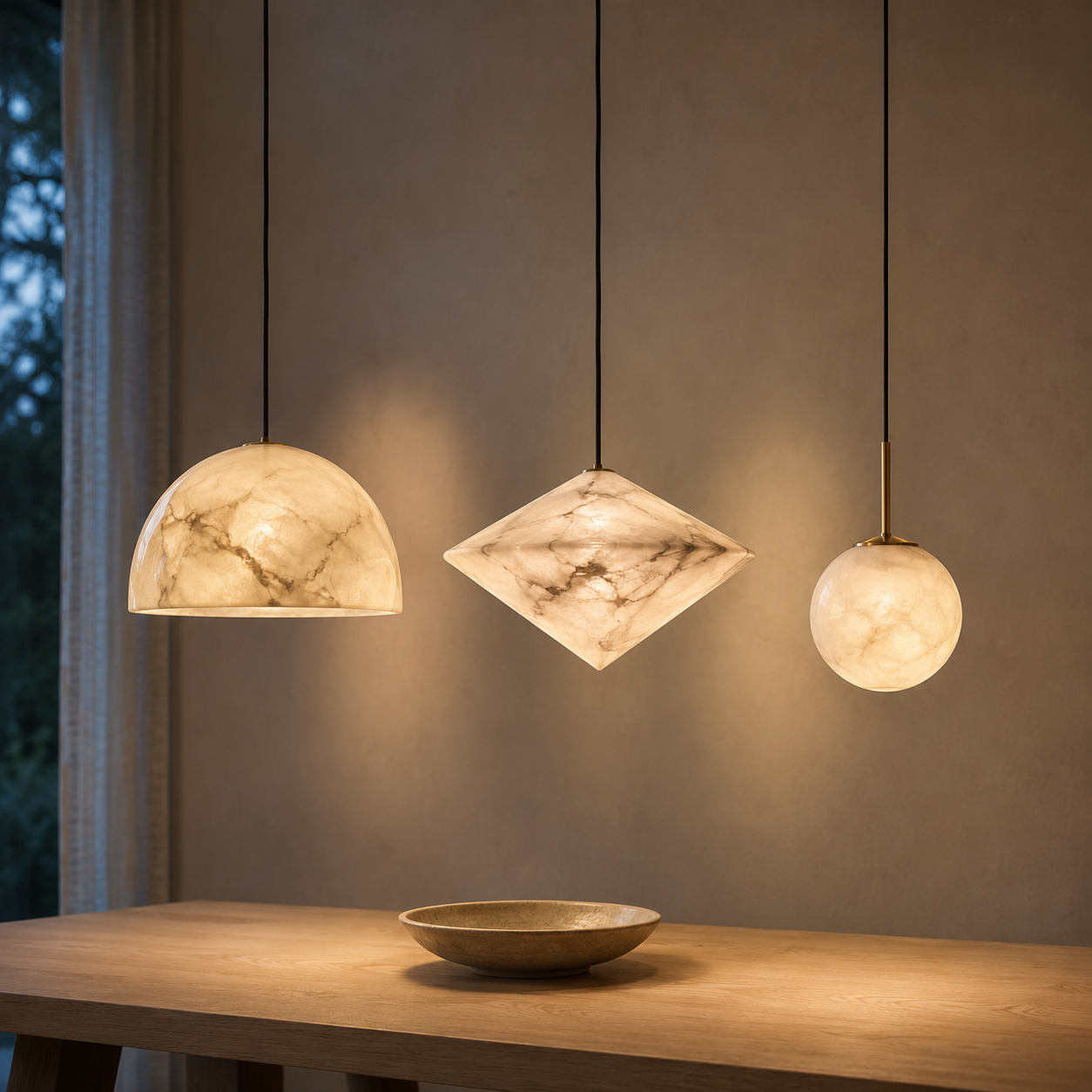 Alabaster Pendant Lights