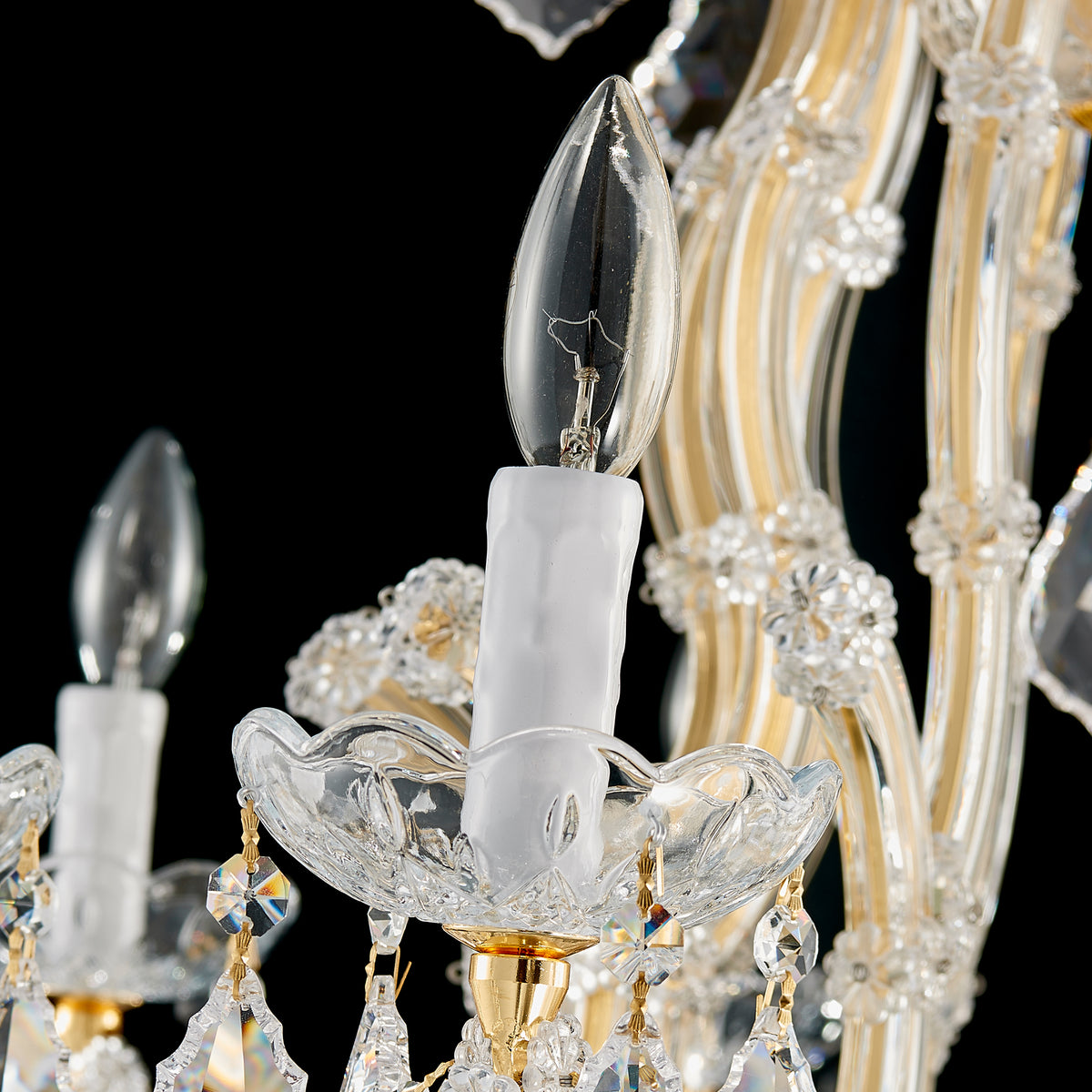 Maria Theresa Crystal Chandelier - 10 Lights Elegant Mini Pendant Light Fixture for Most Rooms