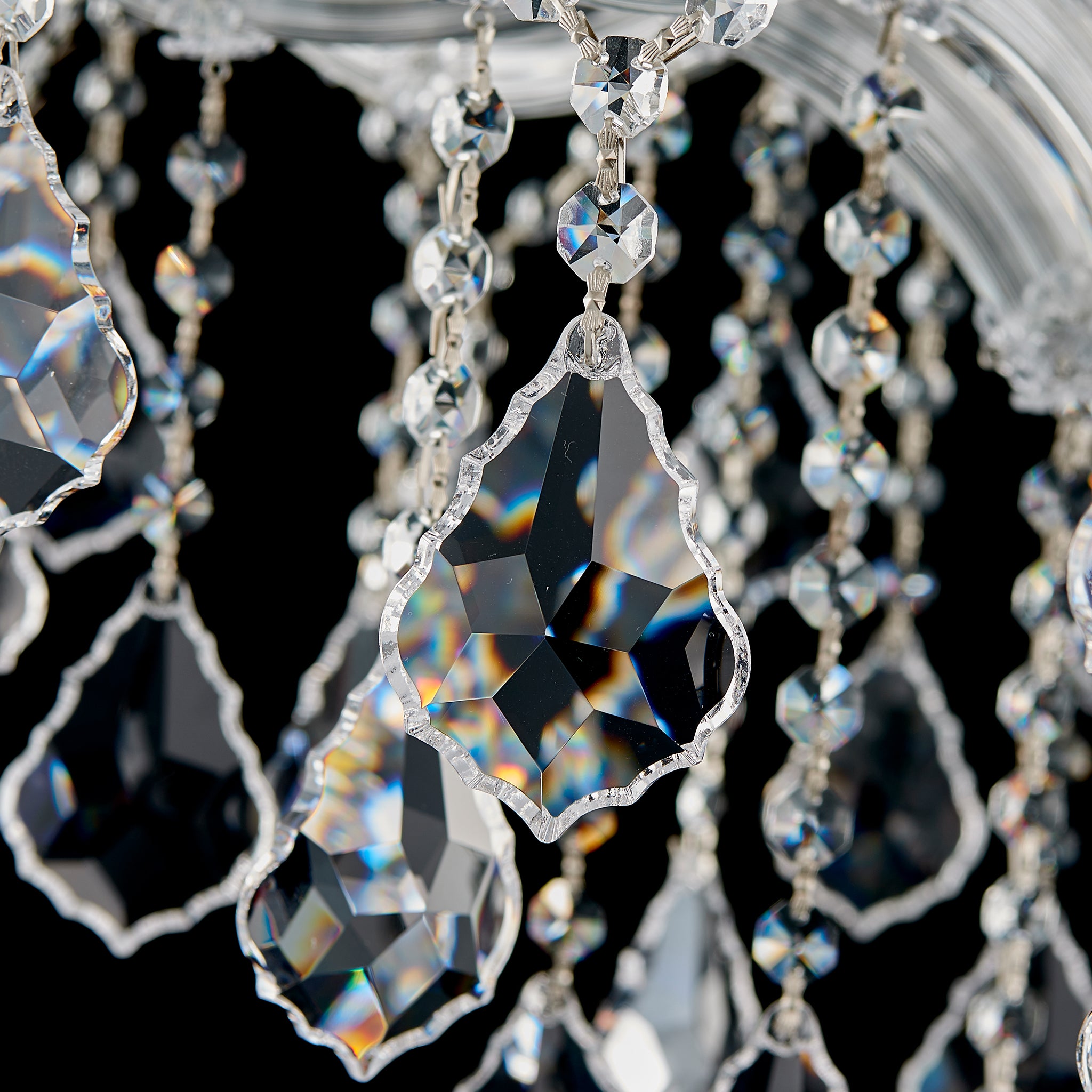 Maria Theresa Crystal Chandelier - 10 Lights Elegant Mini Pendant Light Fixture for Most Rooms