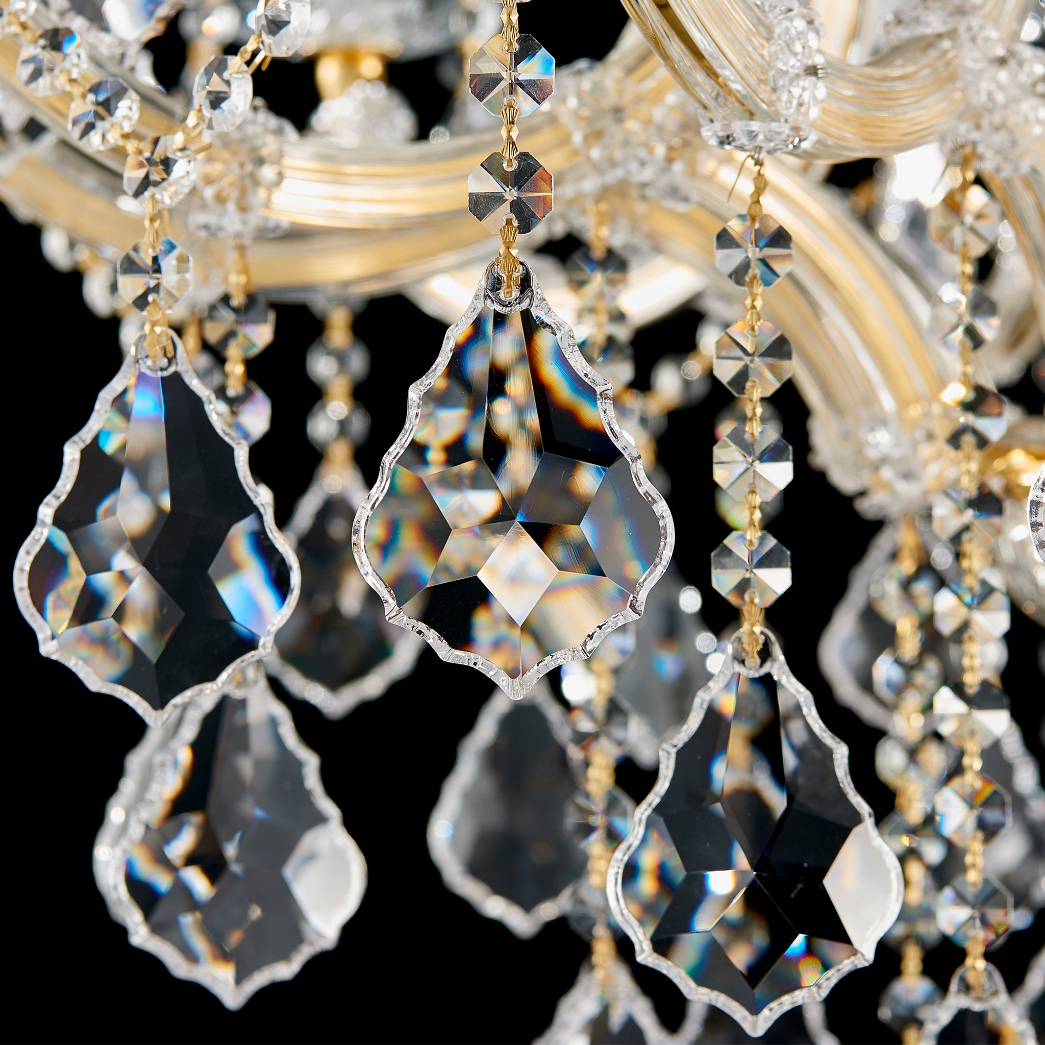 Maria Theresa Crystal Chandelier - 10 Lights Elegant Mini Pendant Light Fixture for Most Rooms