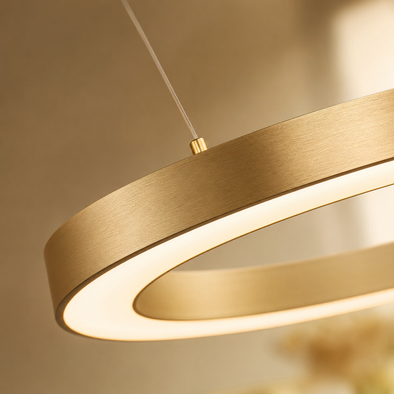Aitu Linear LED Chandelier | Gold Multi-Light Kitchen Island Pendant for Dining Rooms