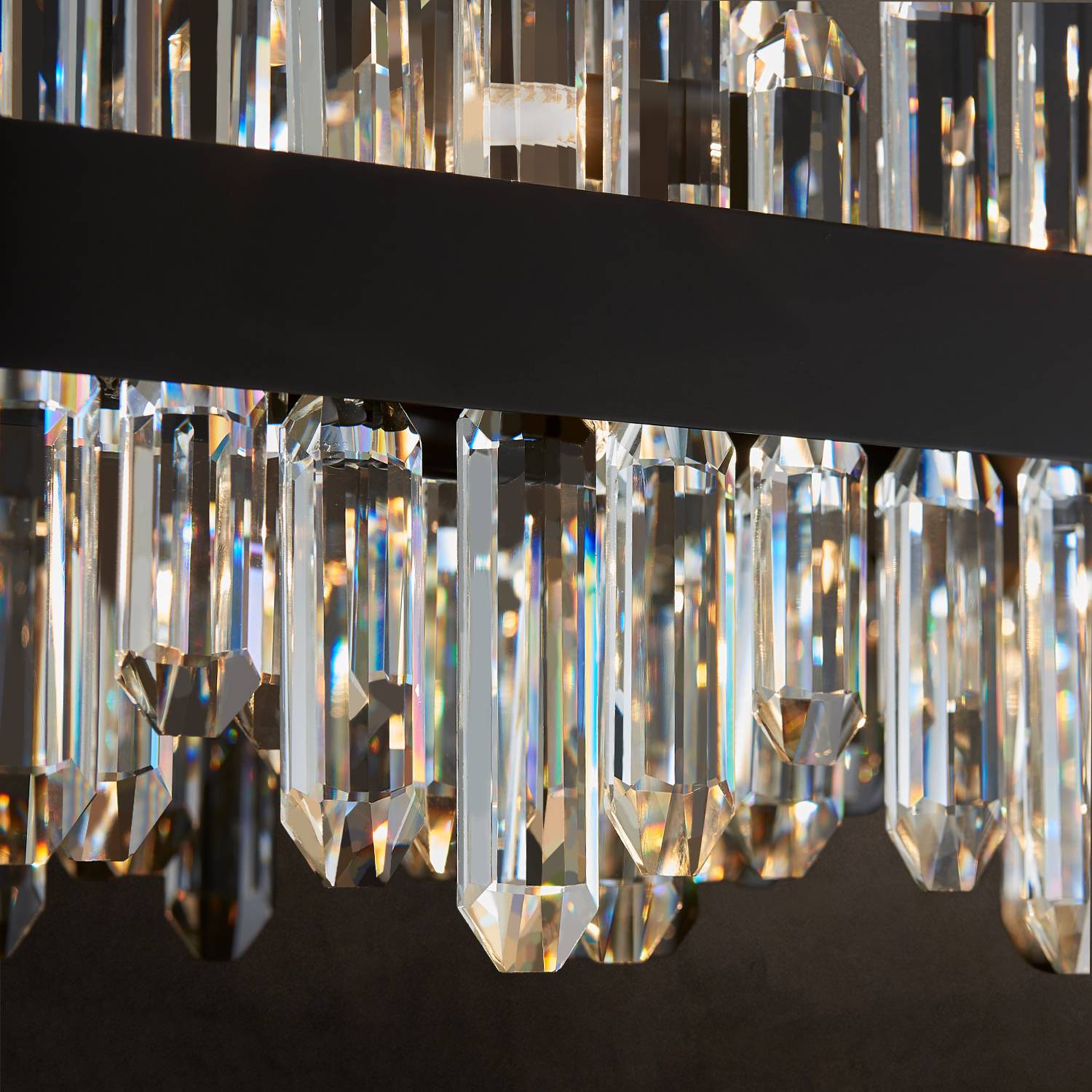 Oval Crystal Chandelier L45.3 inch, 24-Lights Gold Chandeliers Modern Crystal Chandelier Pendant Light Fixture G9 Lights Pendant Ceiling Light