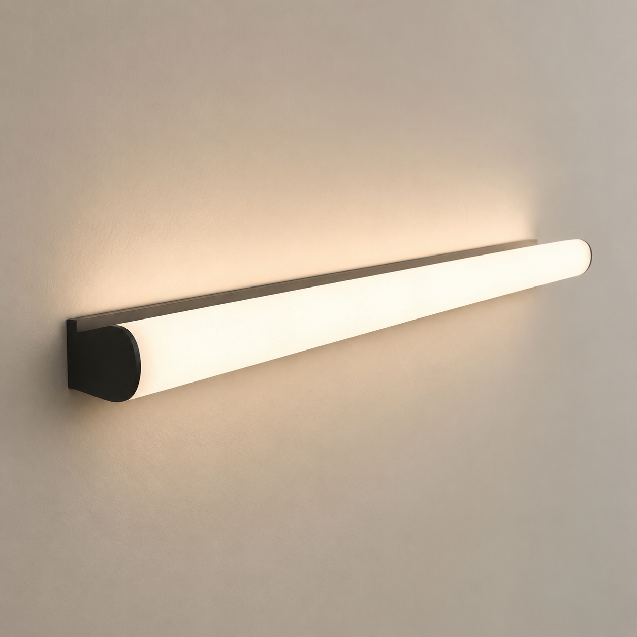 Knoris LED Vanity Light — Linear Bathroom Mirror Light, 15.7" to 27.5", 3 Color Temperatures, Black / White / Silver