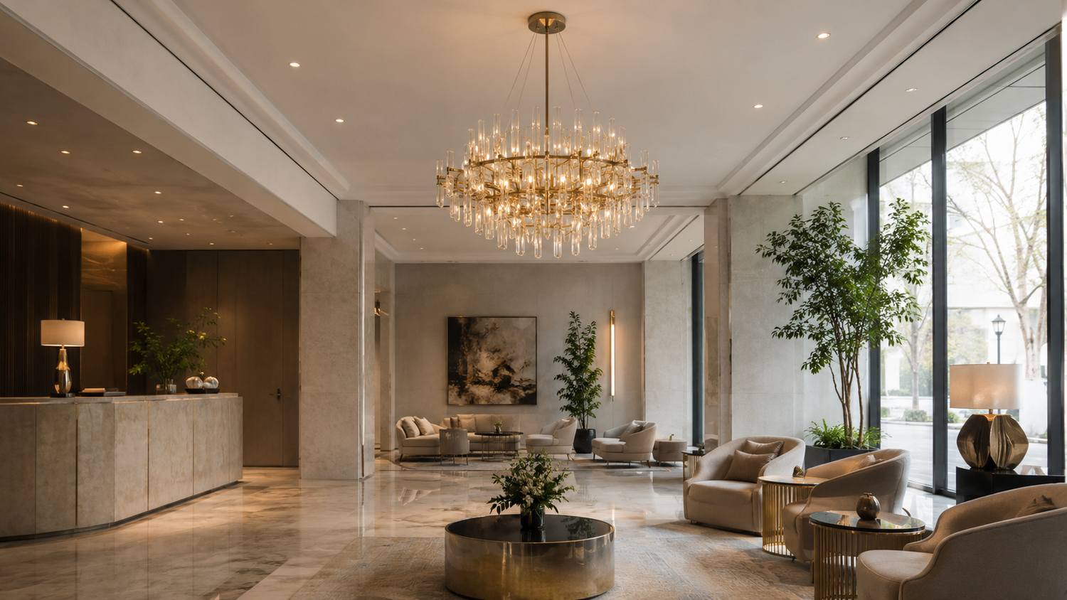 How to Specify Crystal Chandeliers for Hospitality Projects: A Designer's Guide