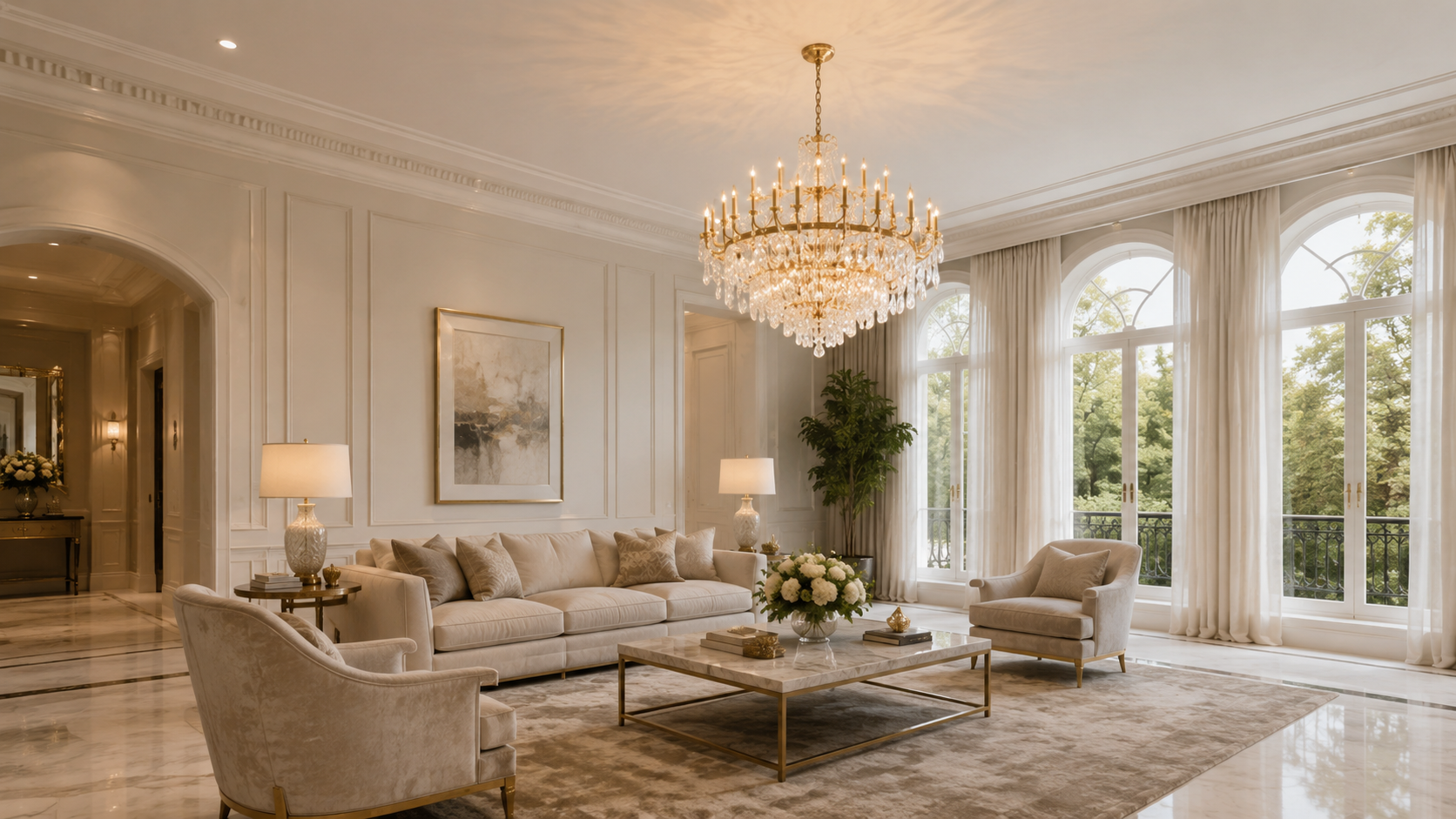 Living Room Chandelier Guide: Size, Placement, and Ceiling Height