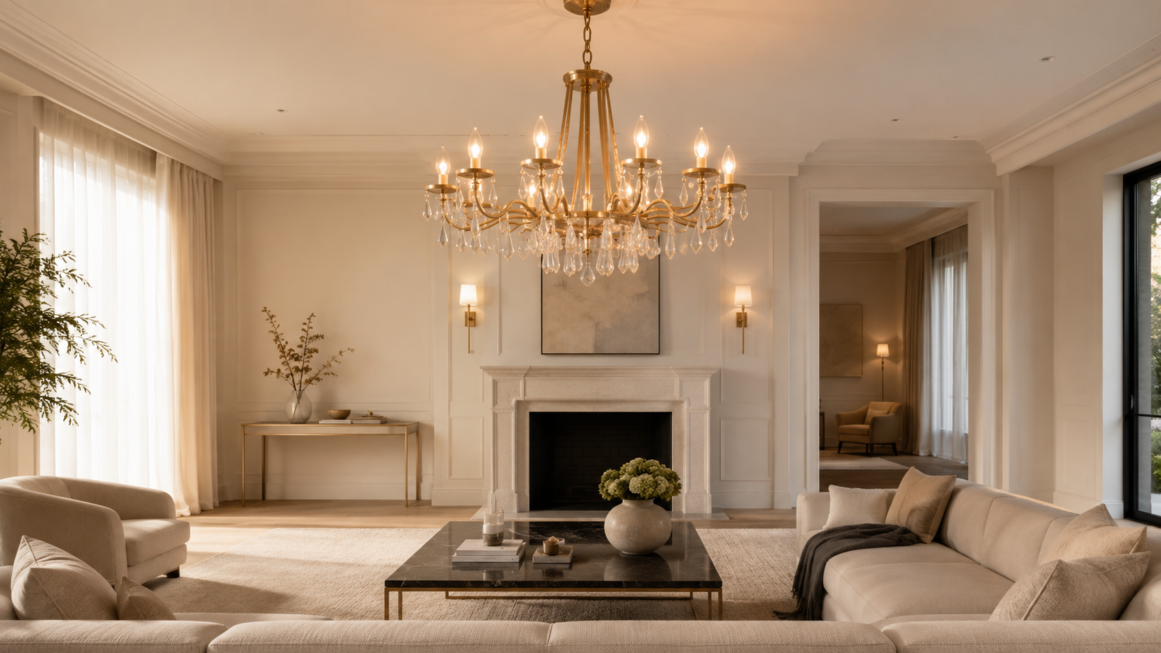 Crystal chandelier collection in K9 crystal
