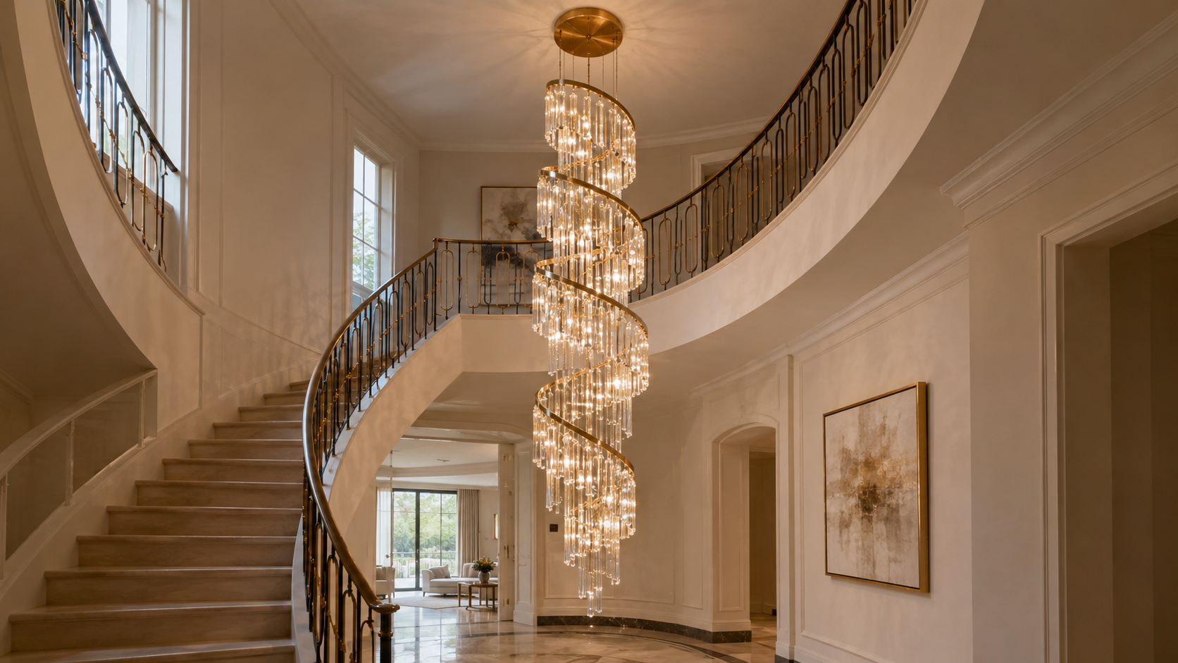 Large Crystal Chandeliers