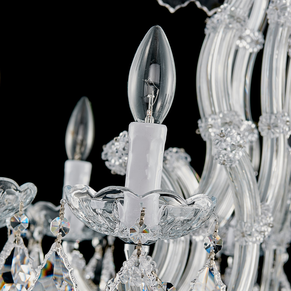 Maria Theresa Crystal Chandelier - 10 Lights Elegant Mini Pendant Light Fixture for Most Rooms