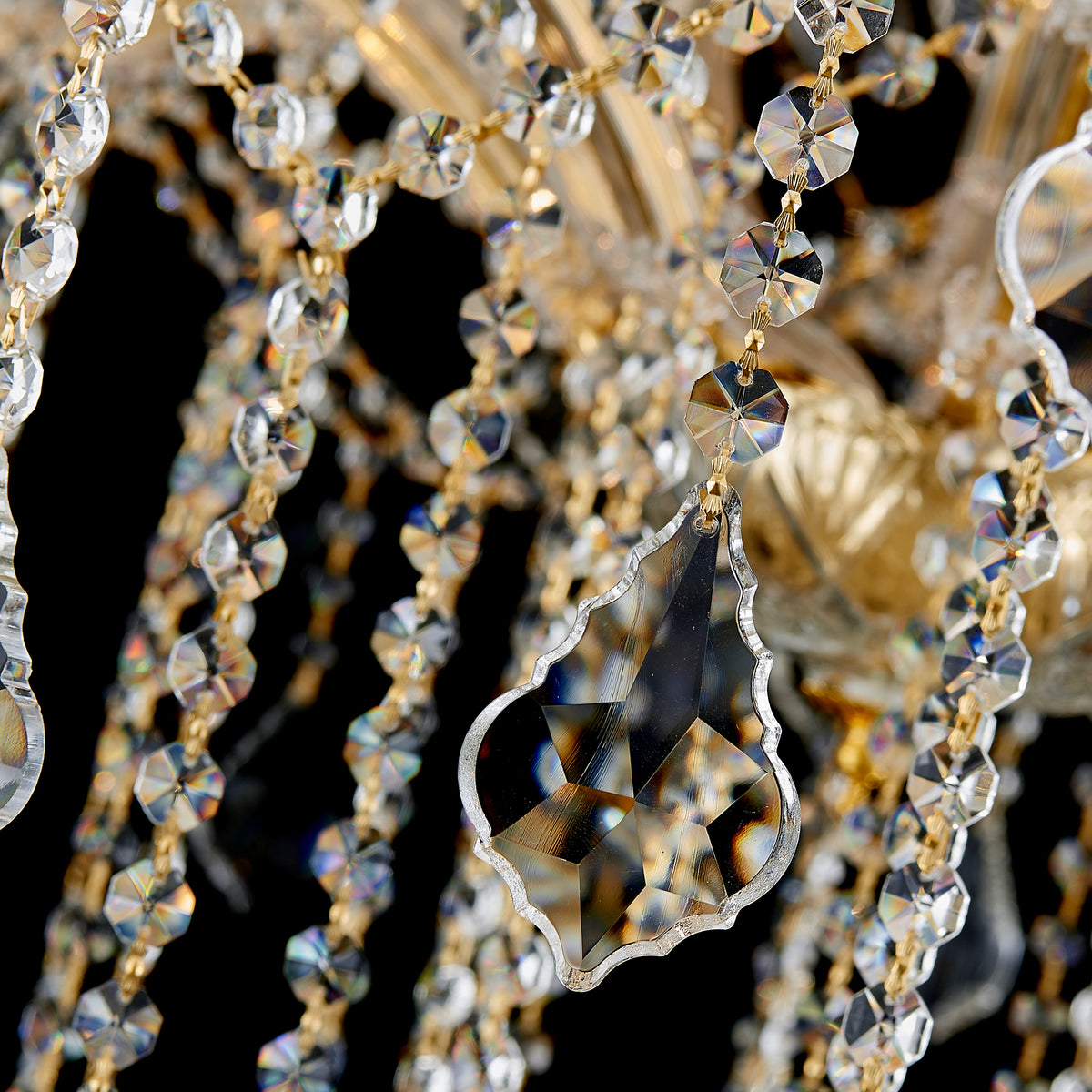 Maria Theresa Crystal Chandelier - 36 Light Sockets Large Pendant Light Fixture for High Ceiling Hotel Lobby Restaurant