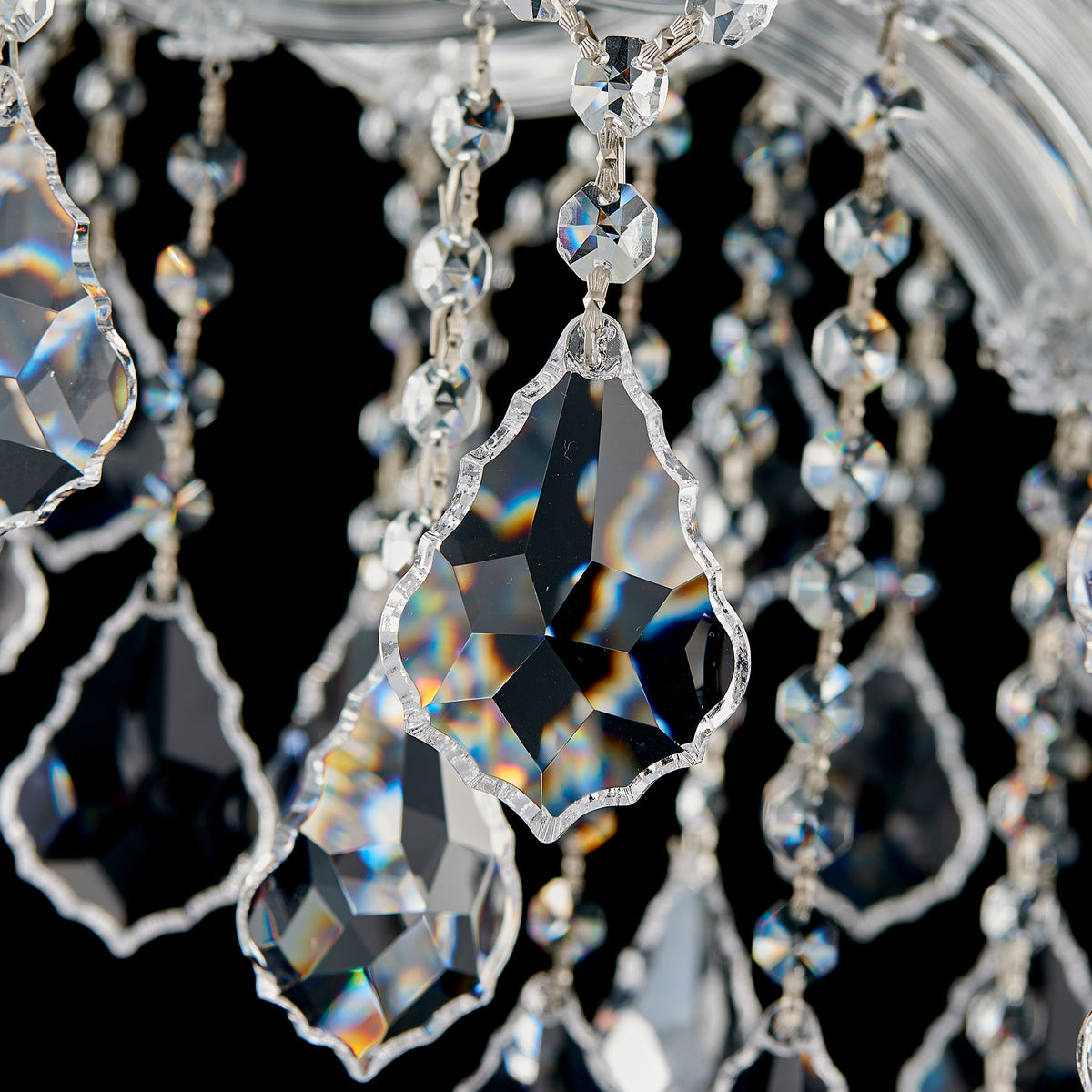 Maria Theresa Crystal Chandelier - 10 Lights Elegant Mini Pendant Light Fixture for Most Rooms
