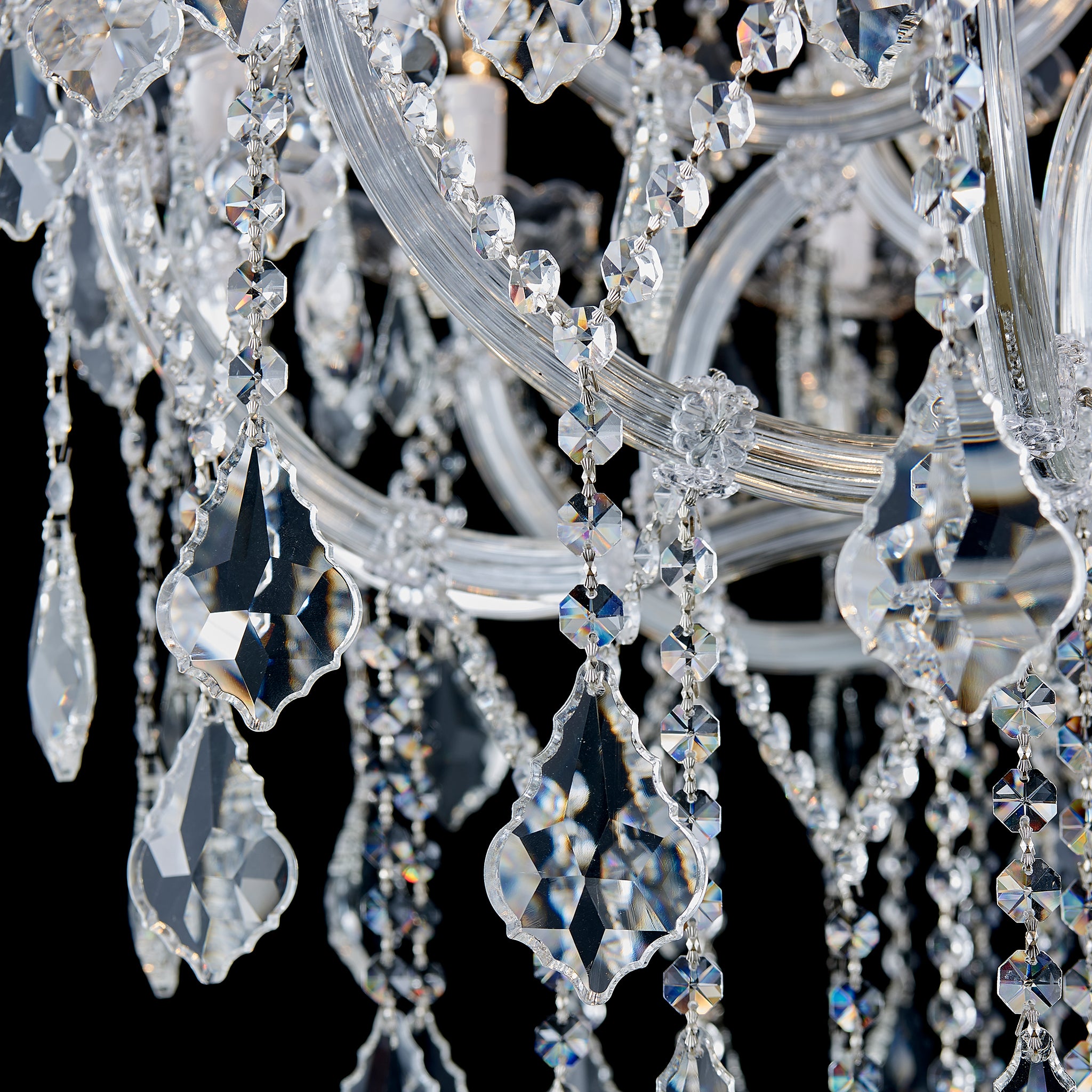 Maria Theresa Crystal Chandelier - 36 Light Sockets Large Pendant Light Fixture for High Ceiling Hotel Lobby Restaurant