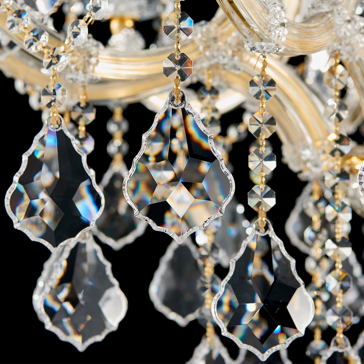 Maria Theresa Crystal Chandelier - 10 Lights Elegant Mini Pendant Light Fixture for Most Rooms