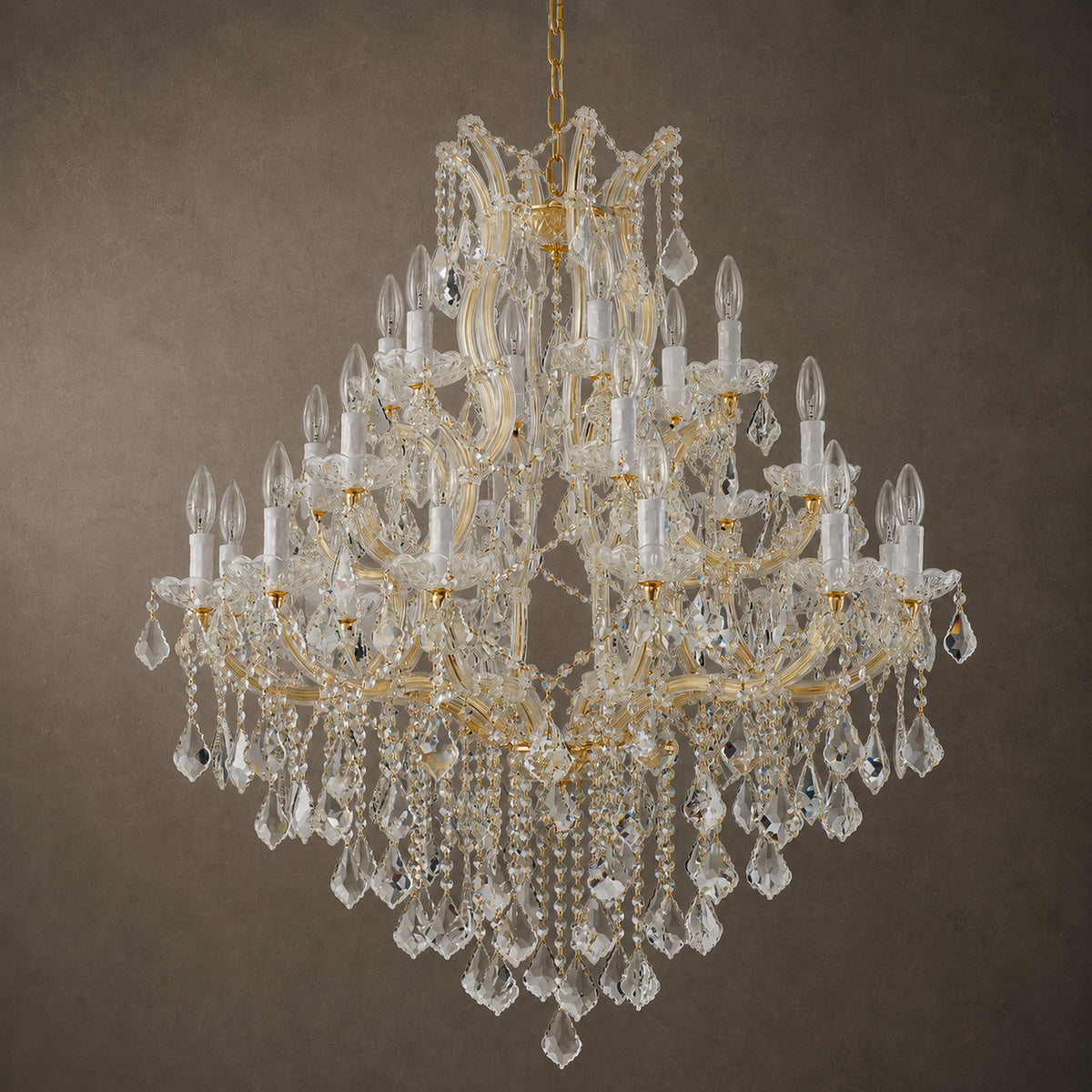 Maria Theresa Chandelier - 24 Lighting Sockets Nordic Pendant Light Fixture for Villas Hotels