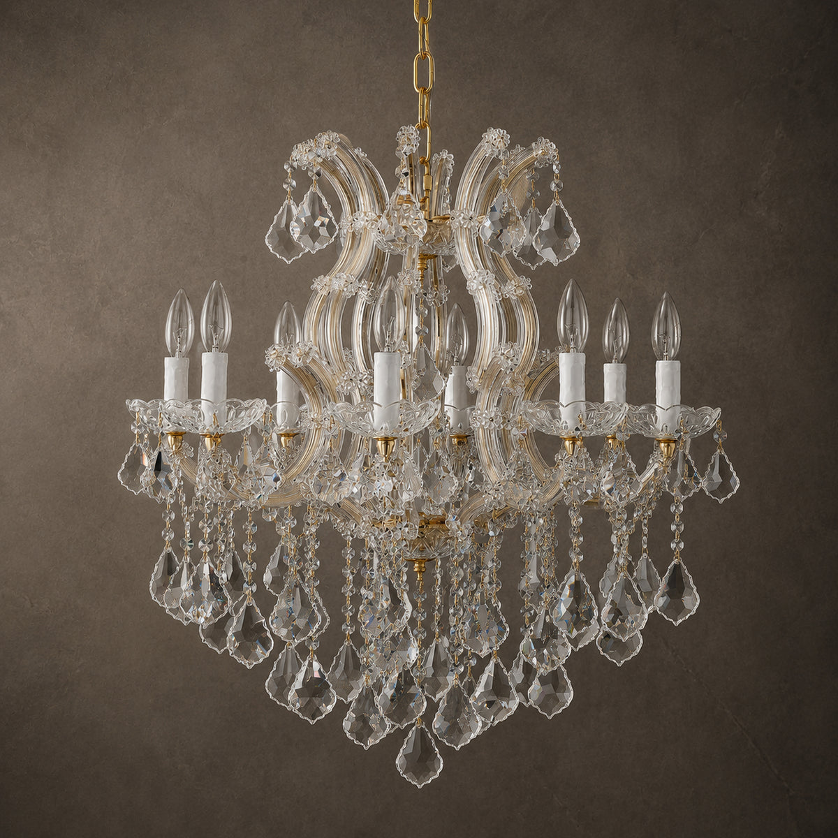 Maria Theresa Crystal Chandelier - 8 Lights Elegant Mini Pendant Light Fixture for Most Rooms