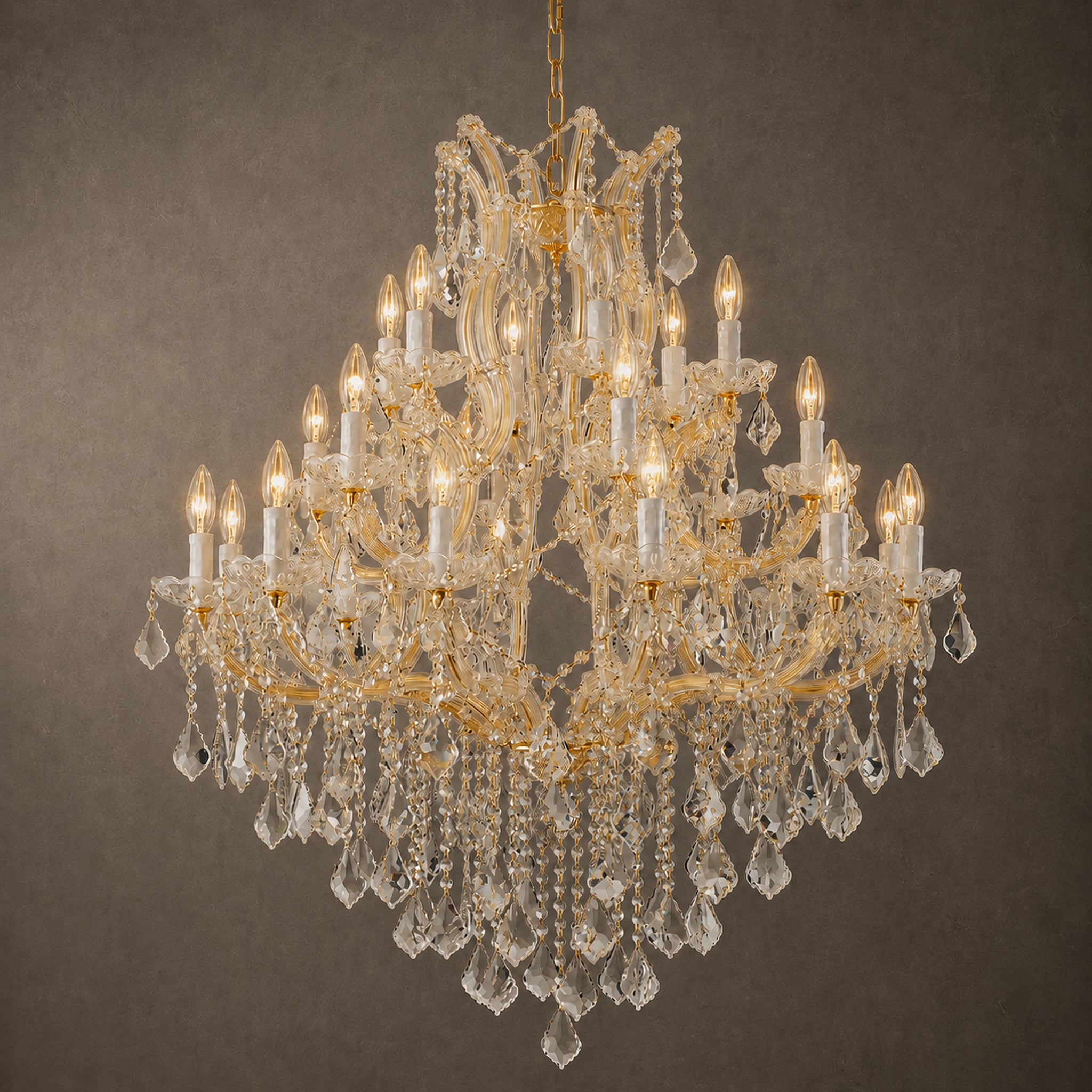 Maria Theresa Chandelier - 24 Lighting Sockets Nordic Pendant Light Fixture for Villas Hotels