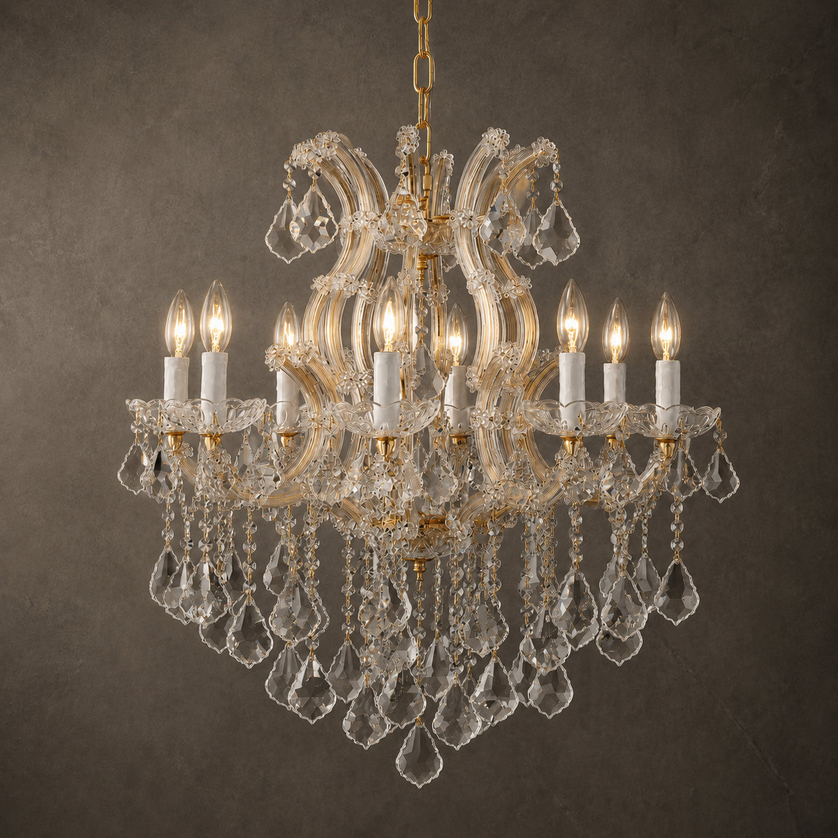 Maria Theresa Crystal Chandelier - 8 Lights Elegant Mini Pendant Light Fixture for Most Rooms