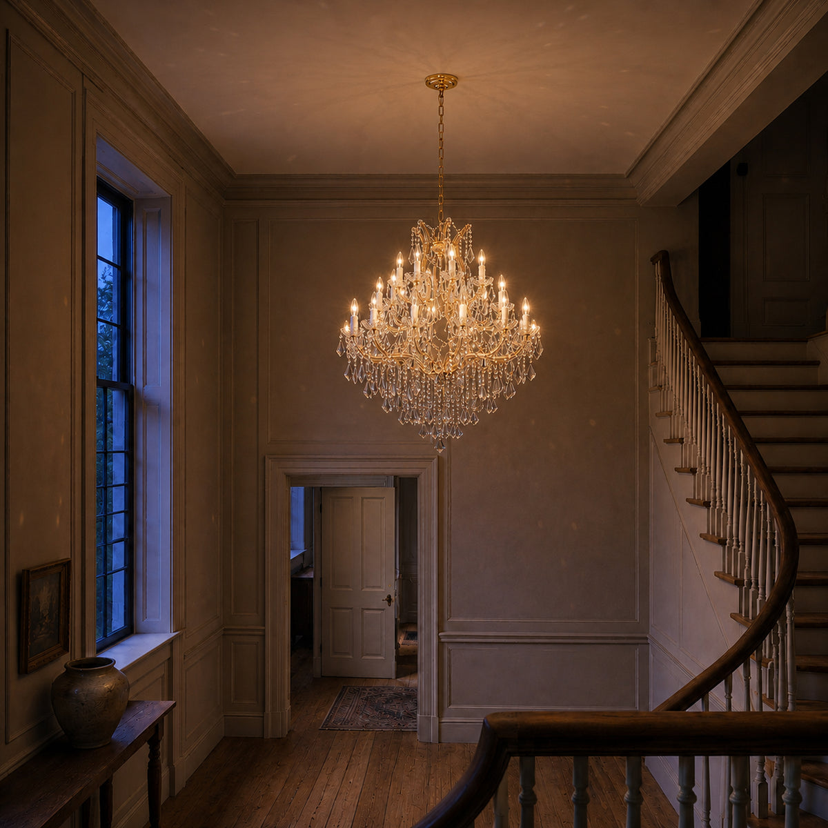 Maria Theresa Chandelier - 24 Lighting Sockets Nordic Pendant Light Fixture for Villas Hotels