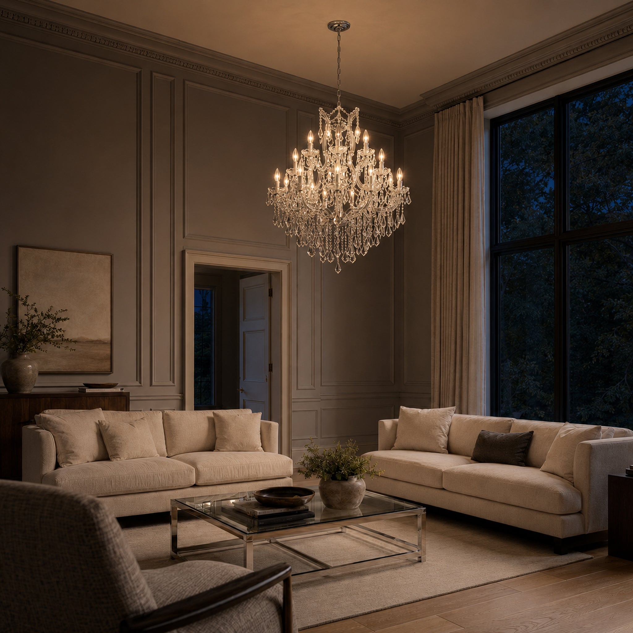 Maria Theresa Chandelier - 24 Lighting Sockets Nordic Pendant Light Fixture for Villas Hotels