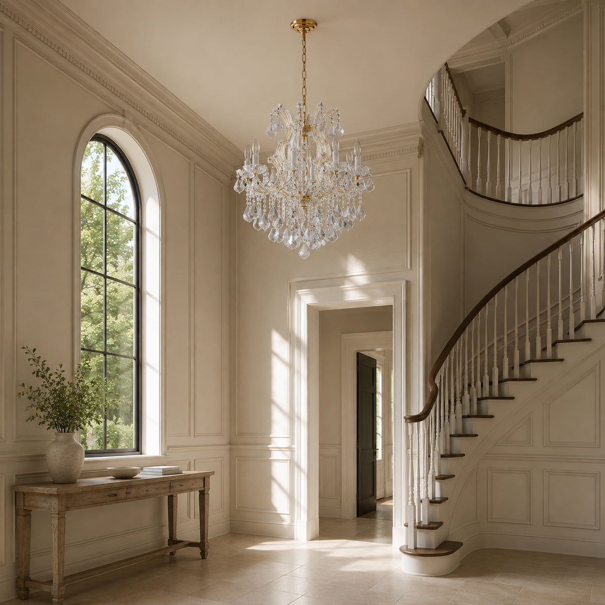 Maria Theresa Crystal Chandelier - 8 Lights Elegant Mini Pendant Light Fixture for Most Rooms