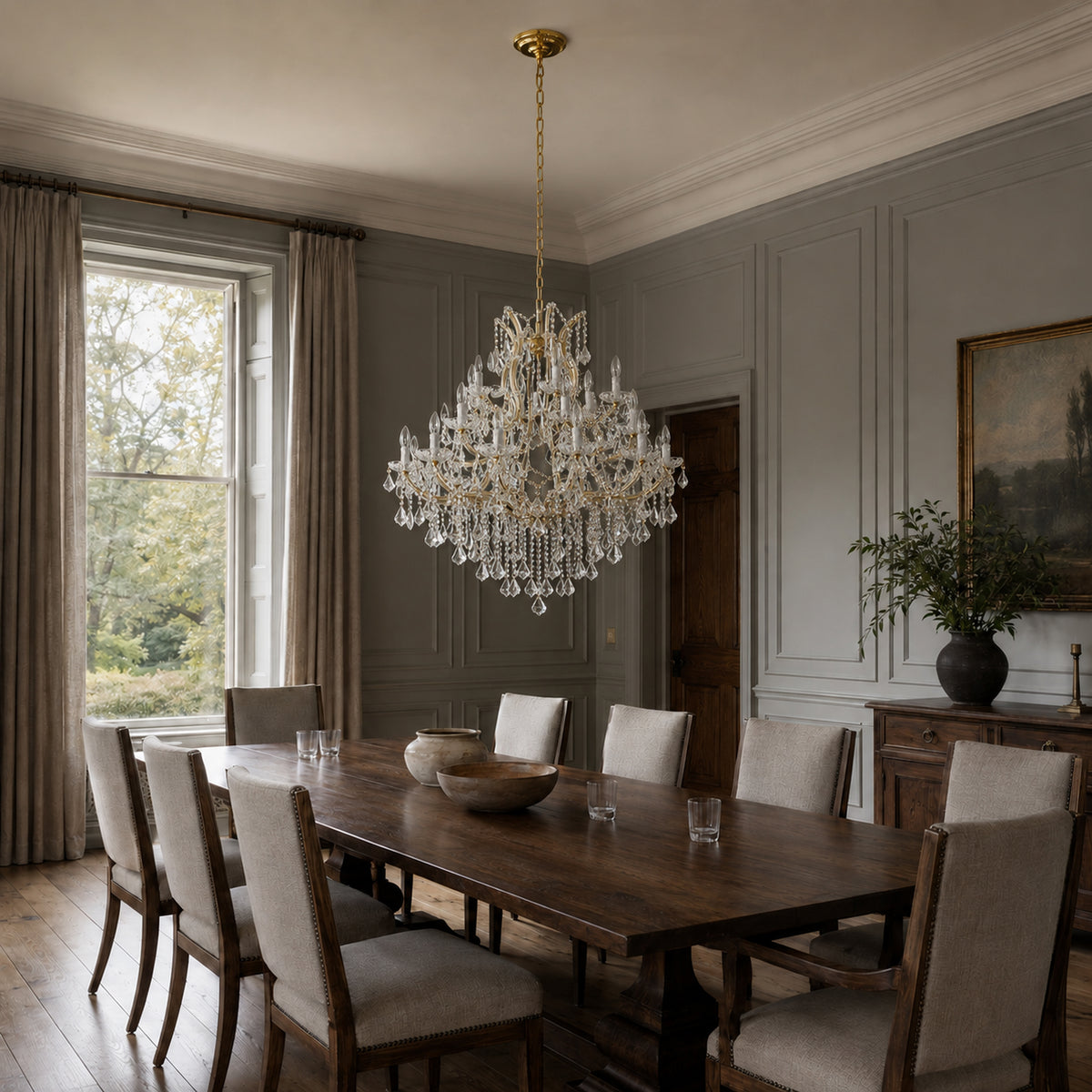 Maria Theresa Chandelier - 24 Lighting Sockets Nordic Pendant Light Fixture for Villas Hotels