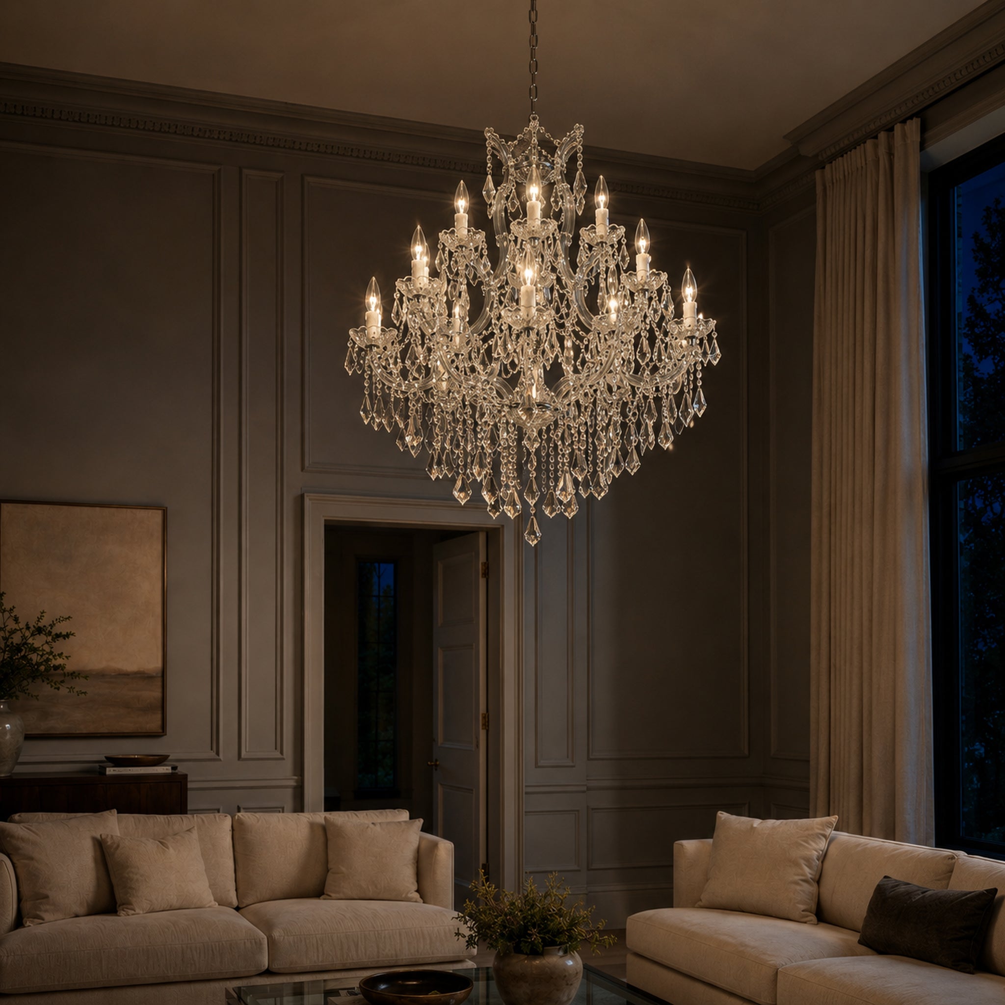 Maria Theresa Chandelier - 24 Lighting Sockets Nordic Pendant Light Fixture for Villas Hotels