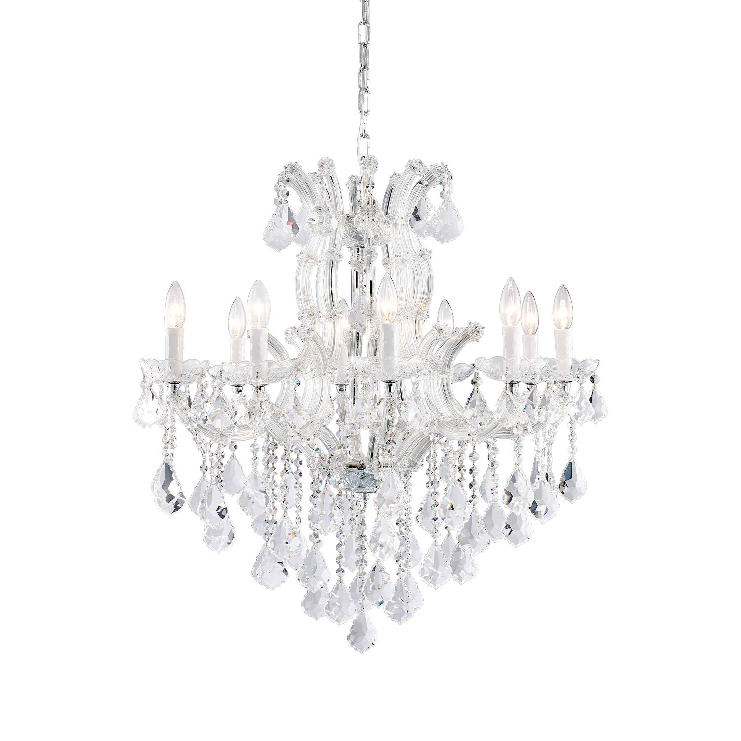 Maria Theresa K9 crystal chandelier product image on white background
