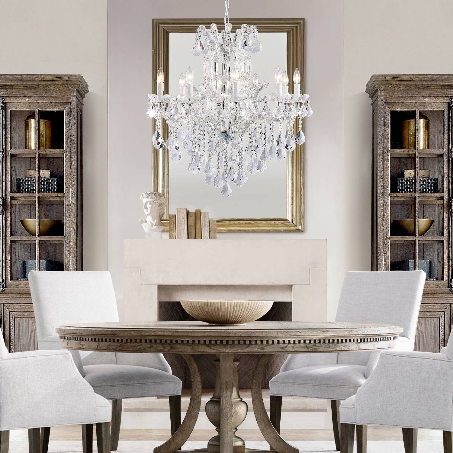 Maria Theresa chandelier in luxury dining room setting