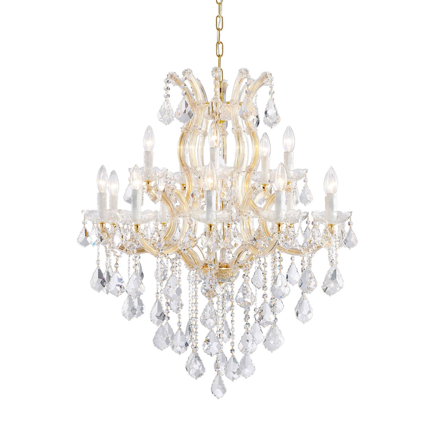 Gold Maria Theresa 15-light crystal chandelier product image