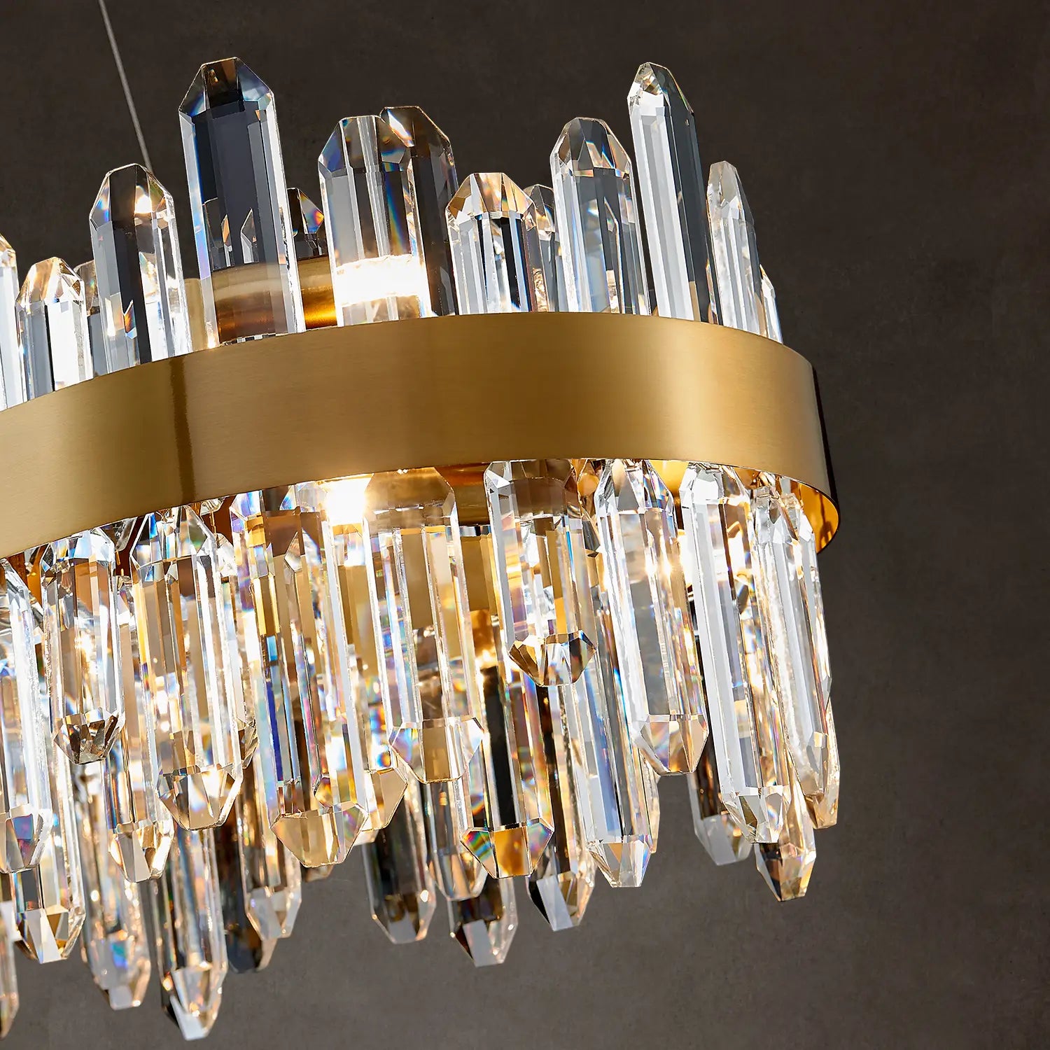 Modern 20-Light Oval K9 Crystal Chandelier | 35.4 Inch Length, G9 Pendant Ceiling Light Fixture - Luxury Lighting for Dining Room