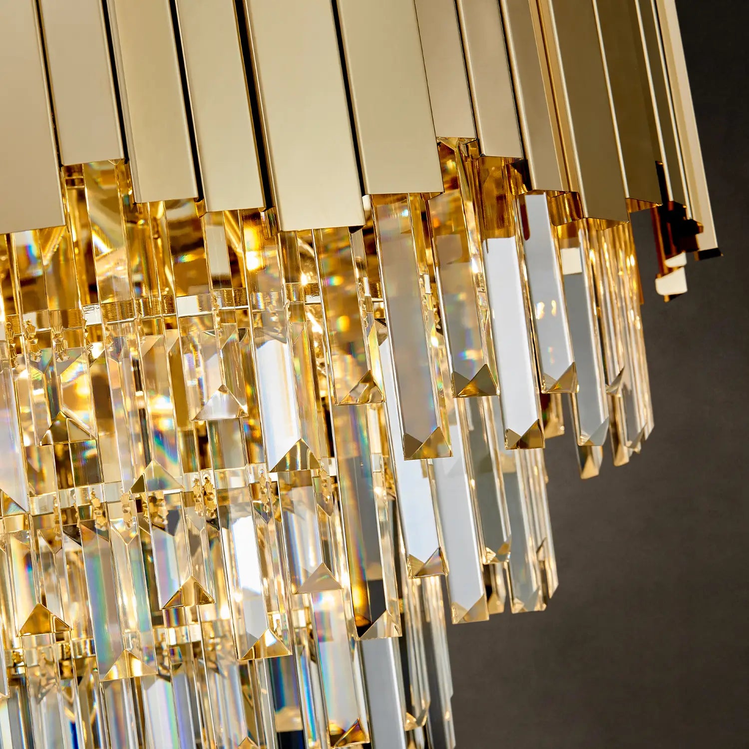 Gold 23.6 inch crystal chandelier dimensions and bulb guide