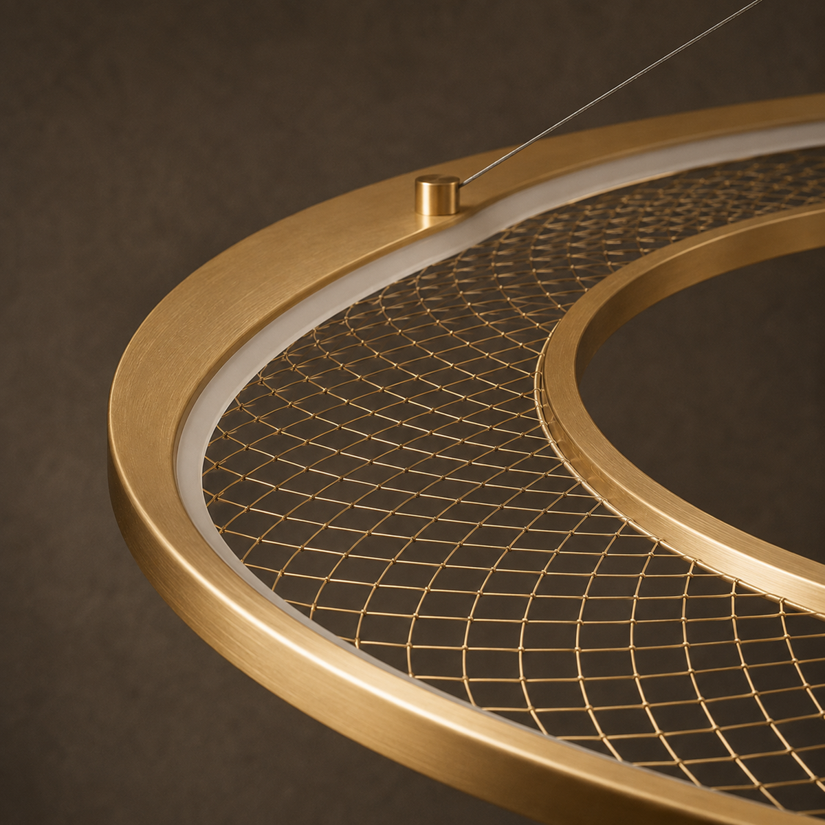 Eleanora Gold Ring Chandelier | Modern Multi-Tier Round LED Chandelier for Dining, Living & Staircase