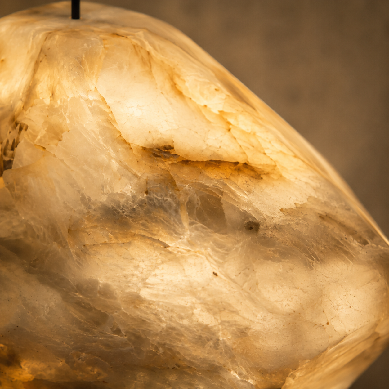 Yafeh Alabaster Pendant Light | Elongated Natural Stone Pendant for Bedroom & Dining