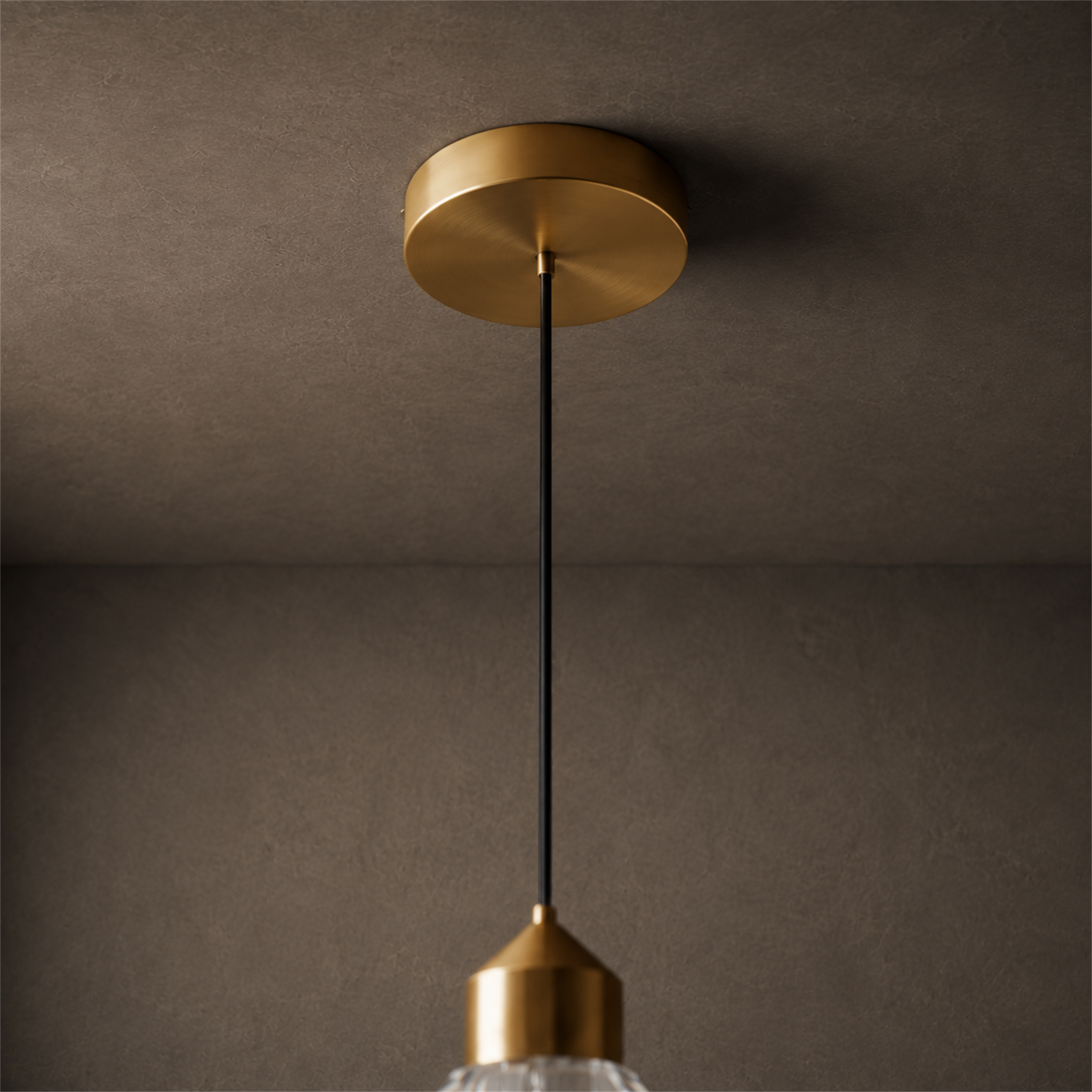 Cristal Mini Crystal Pendant Light | Gold Faceted Hanging Light for Kitchen Island & Dining